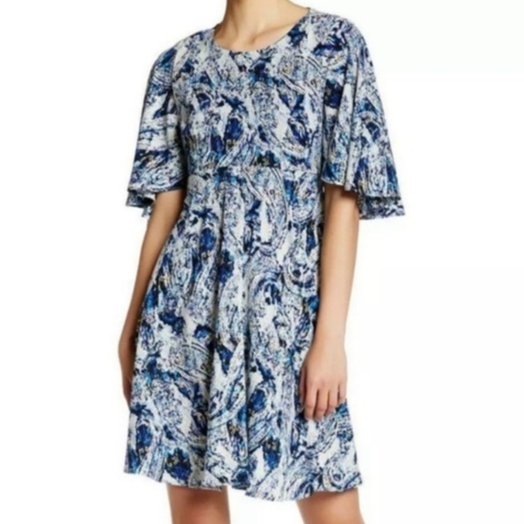 Betsey Johnson Dresses & Skirts - Betsey Johnson blue paisley print dress